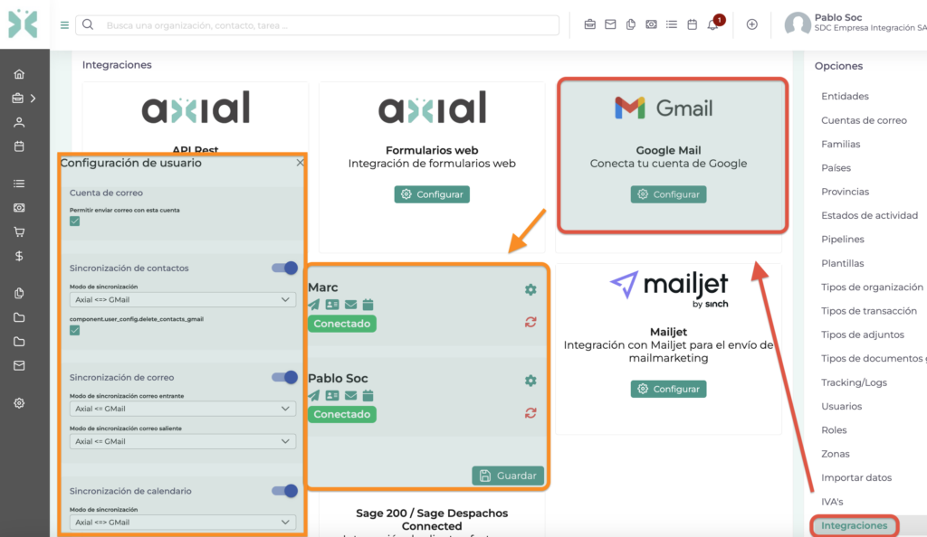 Imagen1 AxialCRM Google Gmail